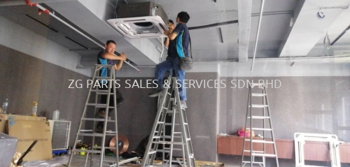 Ceiling Cassette Air Conditioner Installation For Office ( Pemasangan Penghawa Dingin Kaset Siling untuk Pejabat )