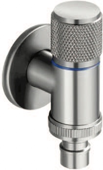 IT-W1735J5-LS Wall Laundry Bib Tap – SUS304 Stainless Steel Brushed Finish Hose Bib Tap for Durable Water Control