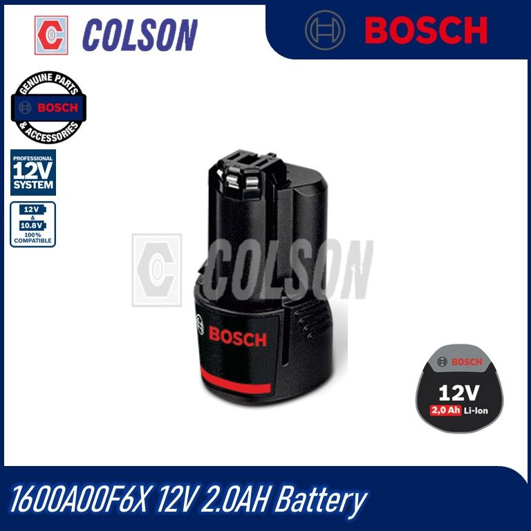 BOSCH 1600A00F6X 12V 2.0AH Battery