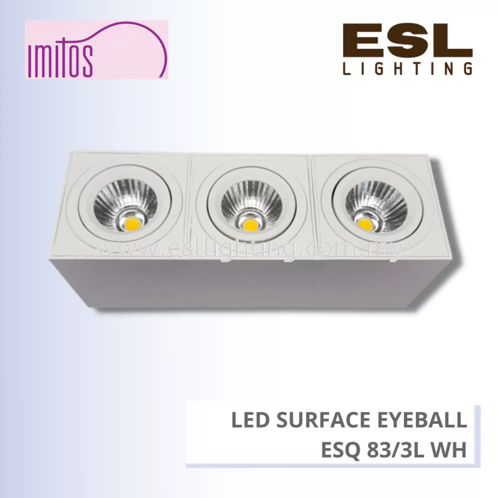 IMITOS LED SURFACE EYEBALL ESQ 83/3L WH 3x10W