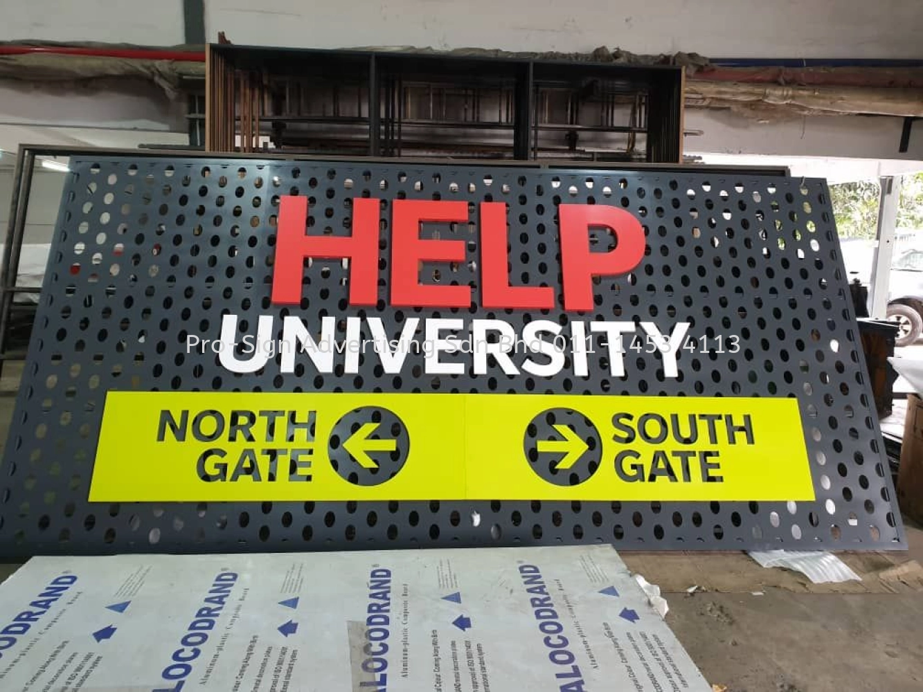 PVC FOAM BOARD CUT OUT LETTERING WITH ROUTER CUT ACP PANEL BASE (HELP ...
