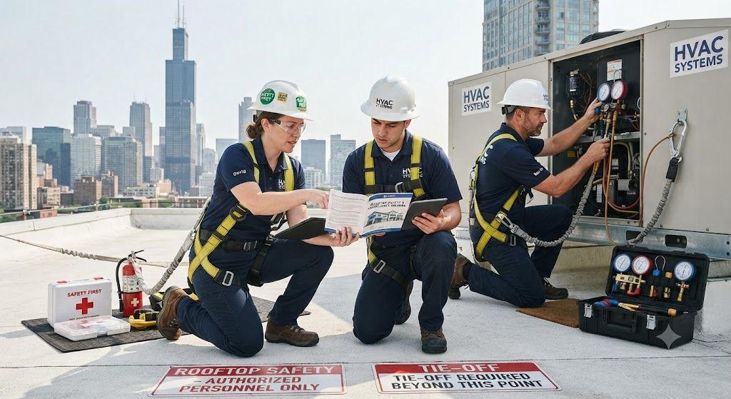 HVAC fall protection compliance standards
