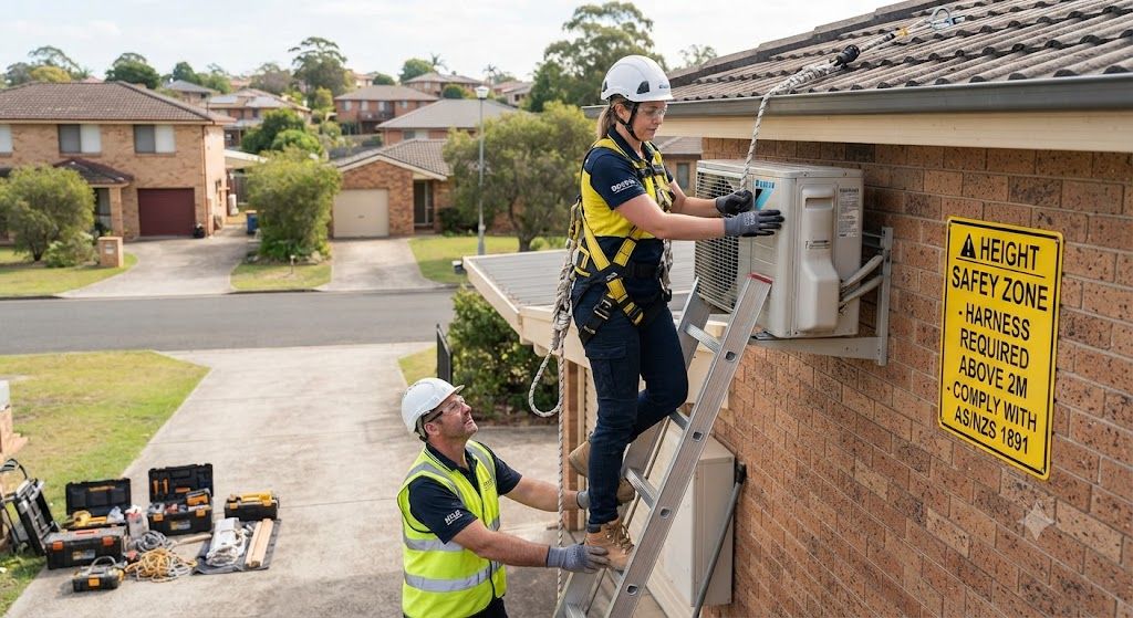 air conditioning technician height safety procedures