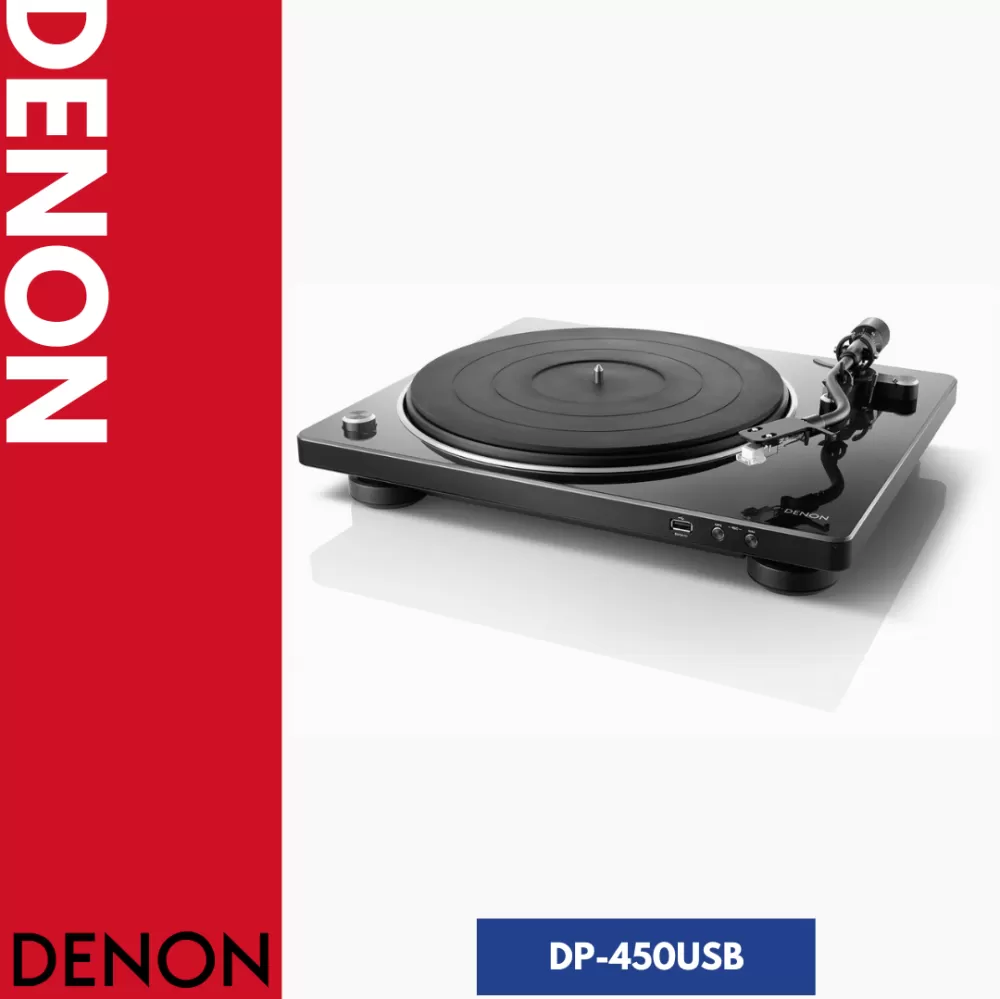 Denon DP-450USB  Premium belt-driven Hi-Fi Turntable with USB