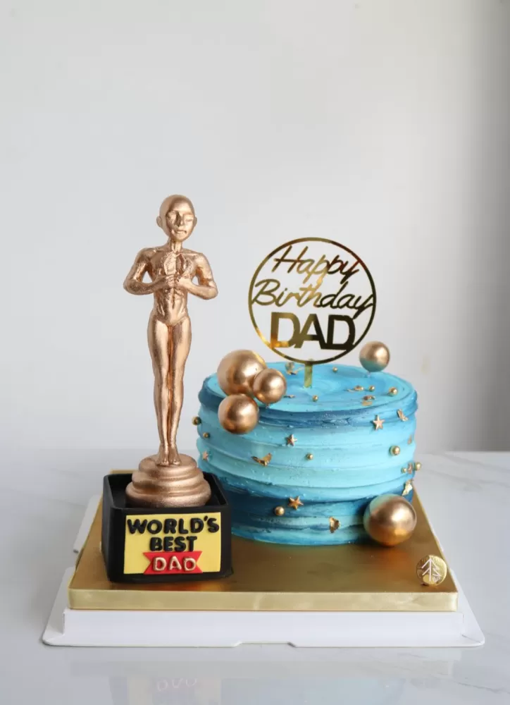 Best Dad Trophy Cake