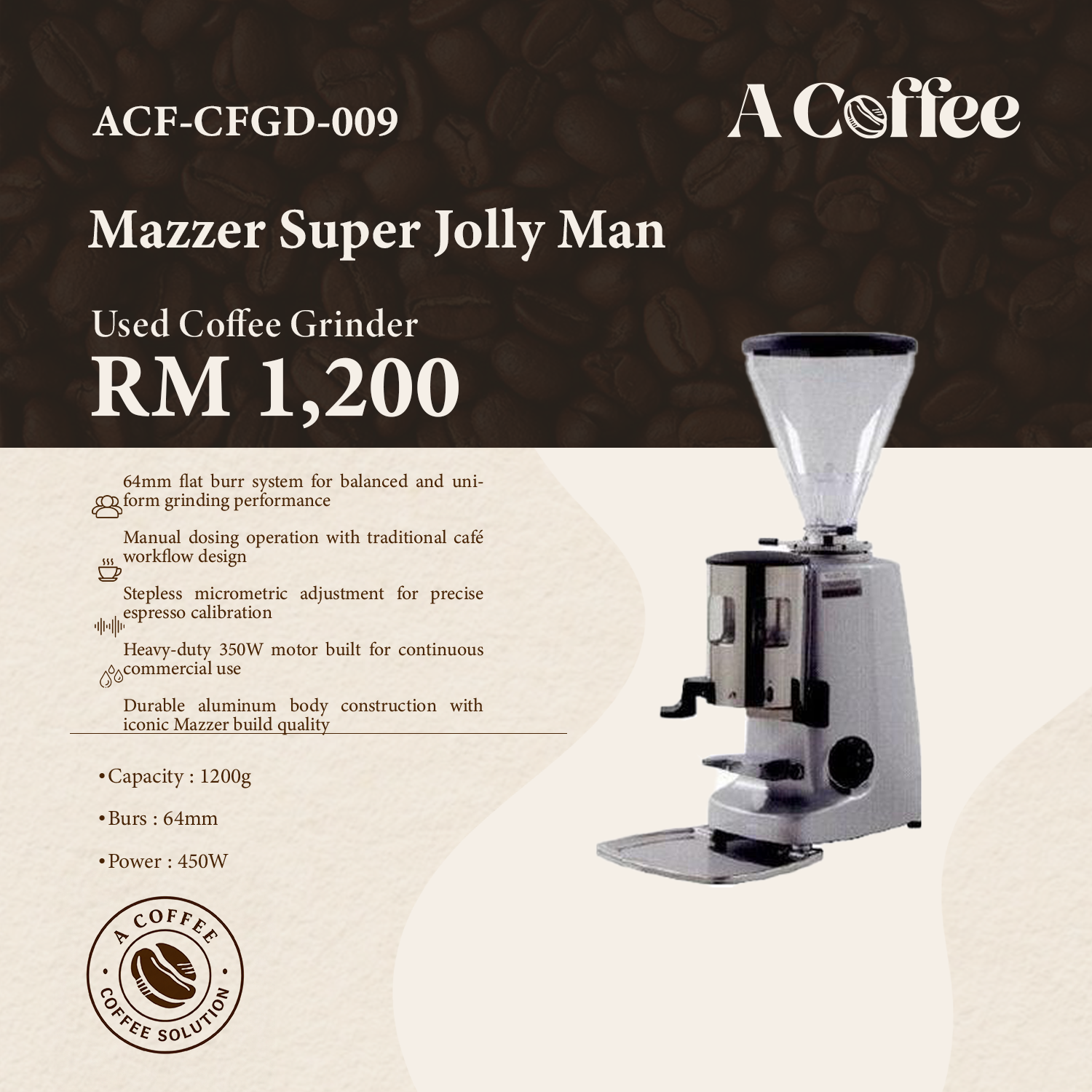 Mazzer Super Jolly Man 009