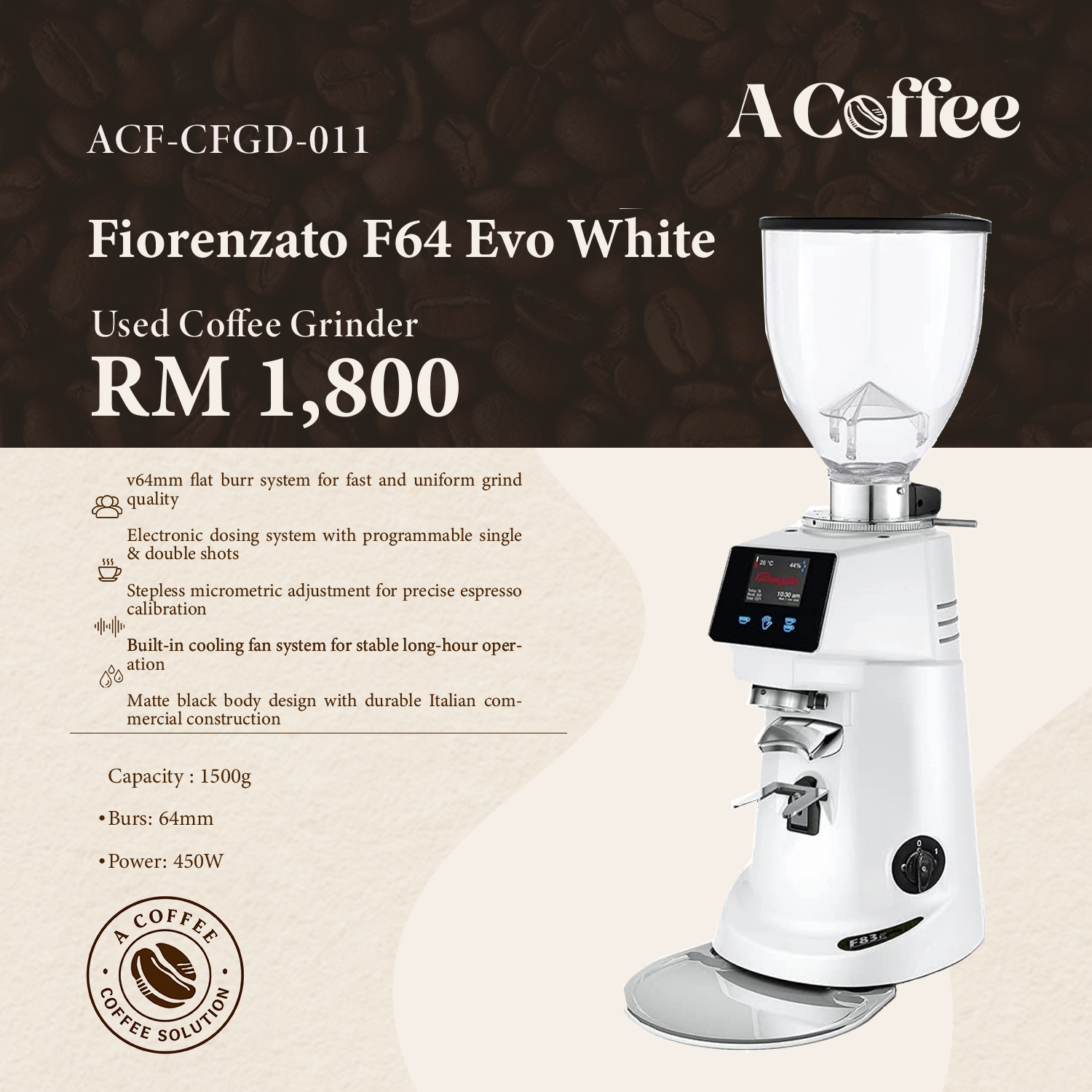 Fiorenzato F64 Evo White 011