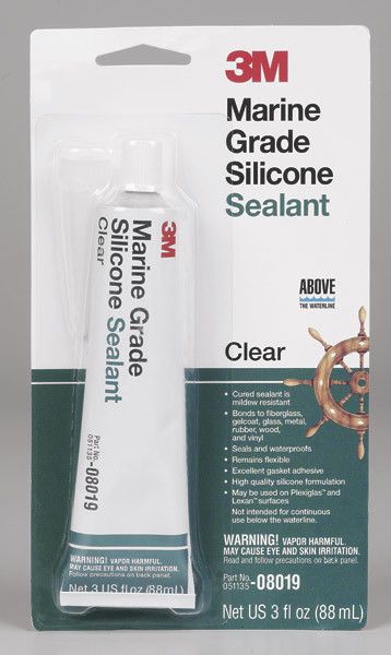 3M™ 8019 Marine Grade Silicone Sealant , Clear