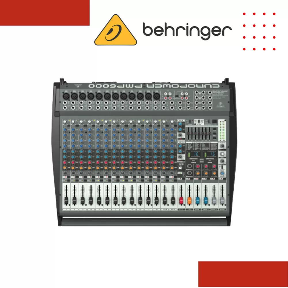 Behringer Europower PMP6000 16-channel 1600-Watt Powered Mixer