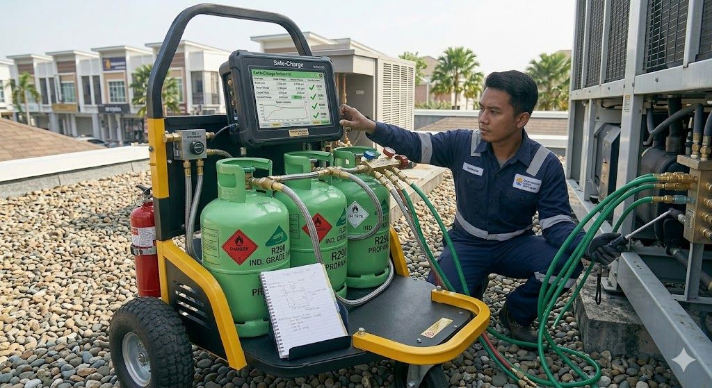 R290 industrial charging devices