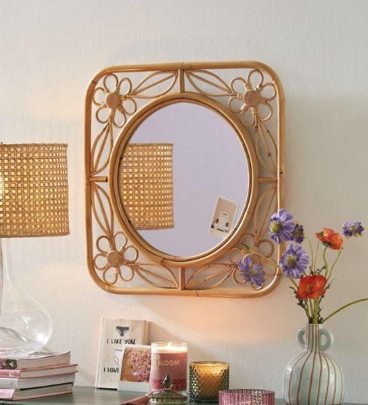 MIR 049 -  RATTAN MIRROR