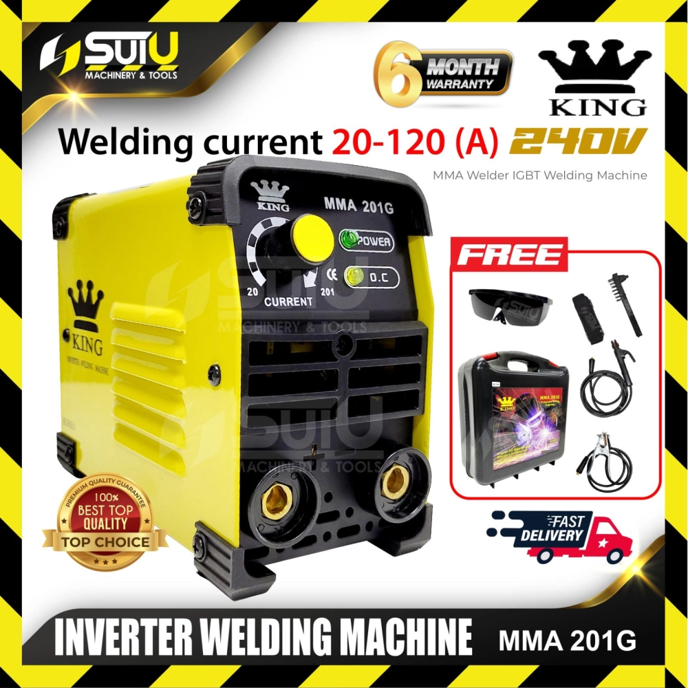 KING MMA 201G / MMA-201G Mini Inverter Welding Machine 6kVA