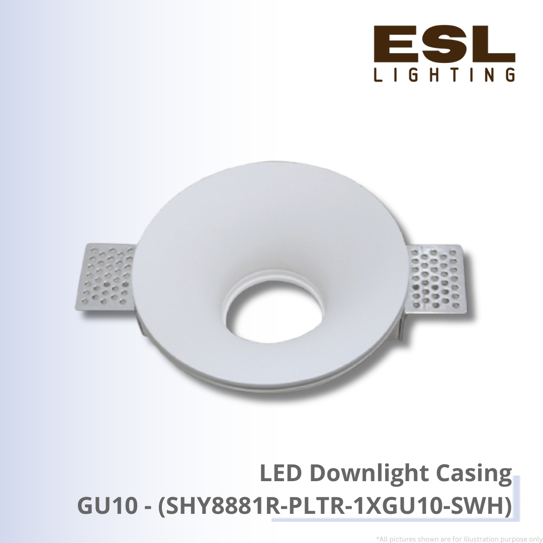 LED Downlight Casing GU10 - SHY8881R-PLTR-1XGU10-SWH