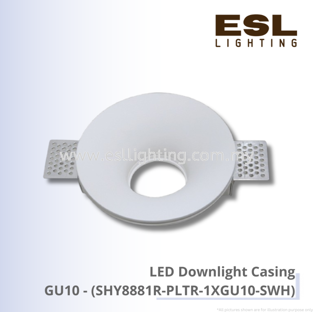 LED Downlight Casing GU10 - SHY8881R-PLTR-1XGU10-SWH