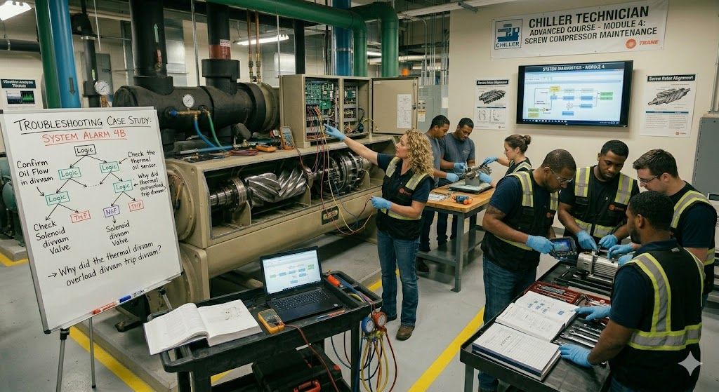 Screw chiller troubleshooting course