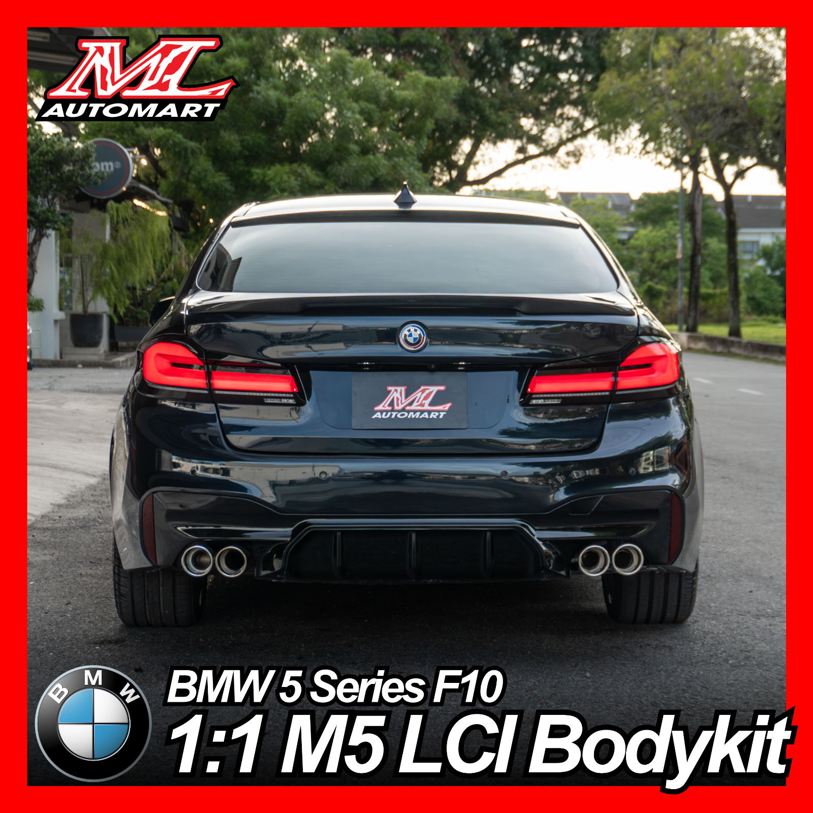 BMW 5 Series F10 to 1:1 M5 F90 LCI Bodykit Conversion
