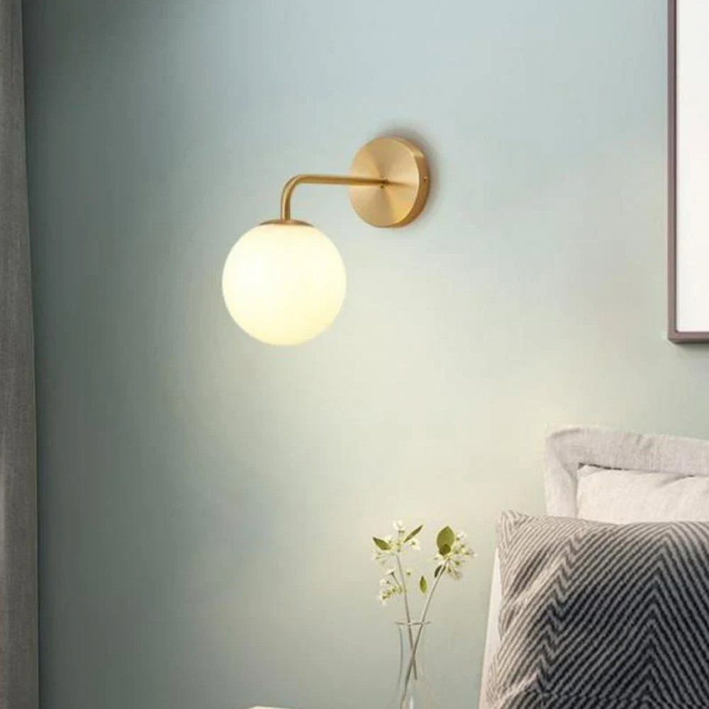 NORDIC STYLE GLASS BALL WALL LAMP - 13168/1