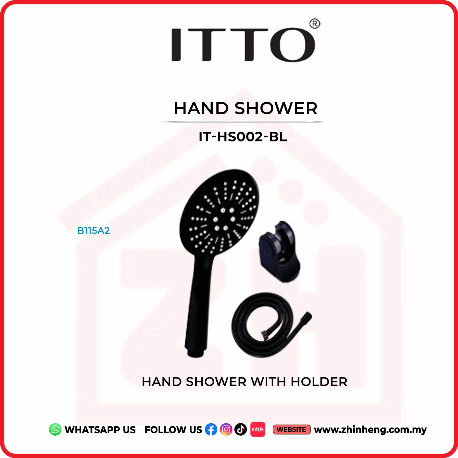 ITTO HAND SHOWER  IT-HS002-BL