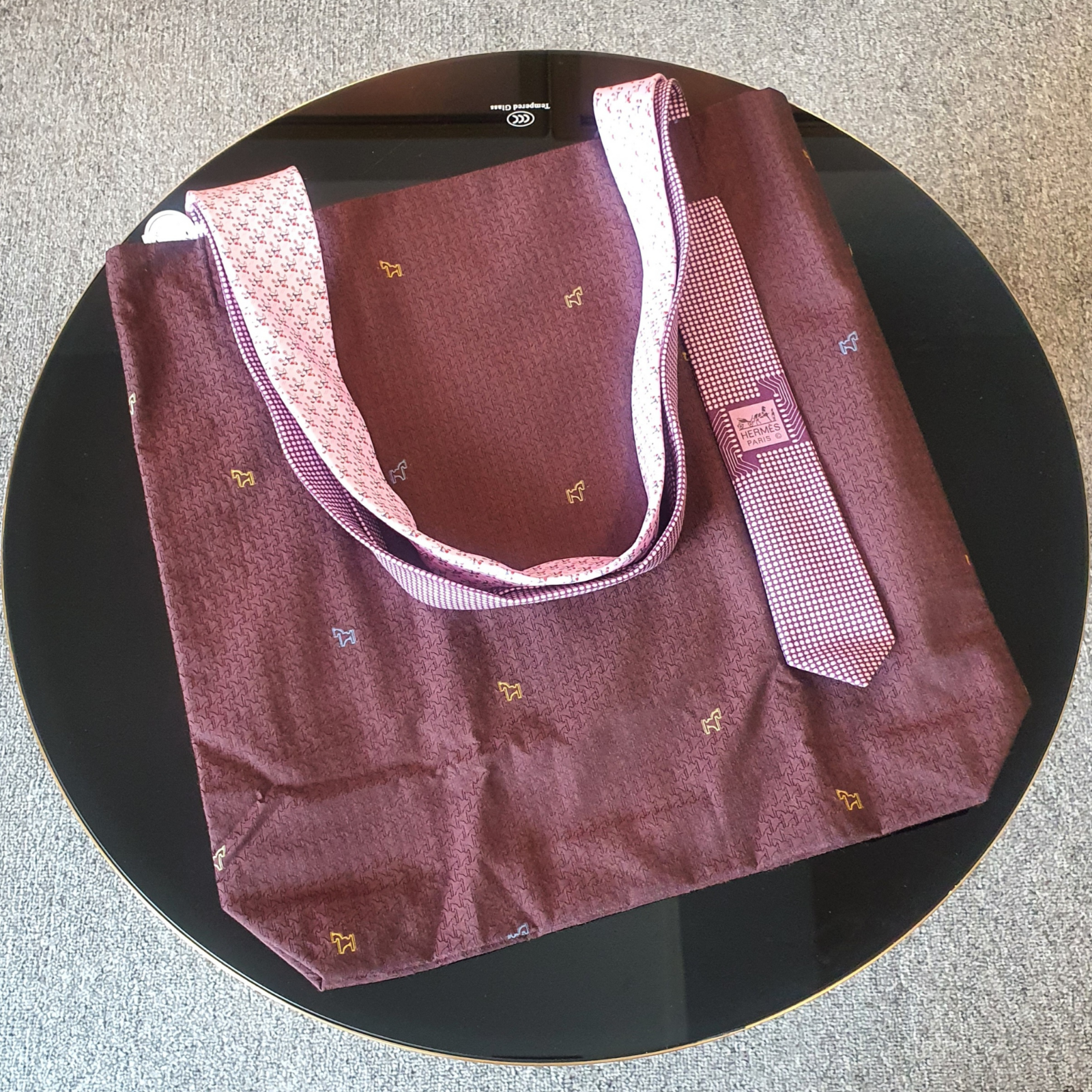 Hermes Limited Edition 100% Silk + Cotton Shoulder Bag
