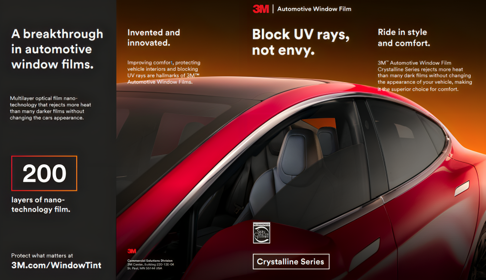 3M™ Automotive Window Film Crystalline Series