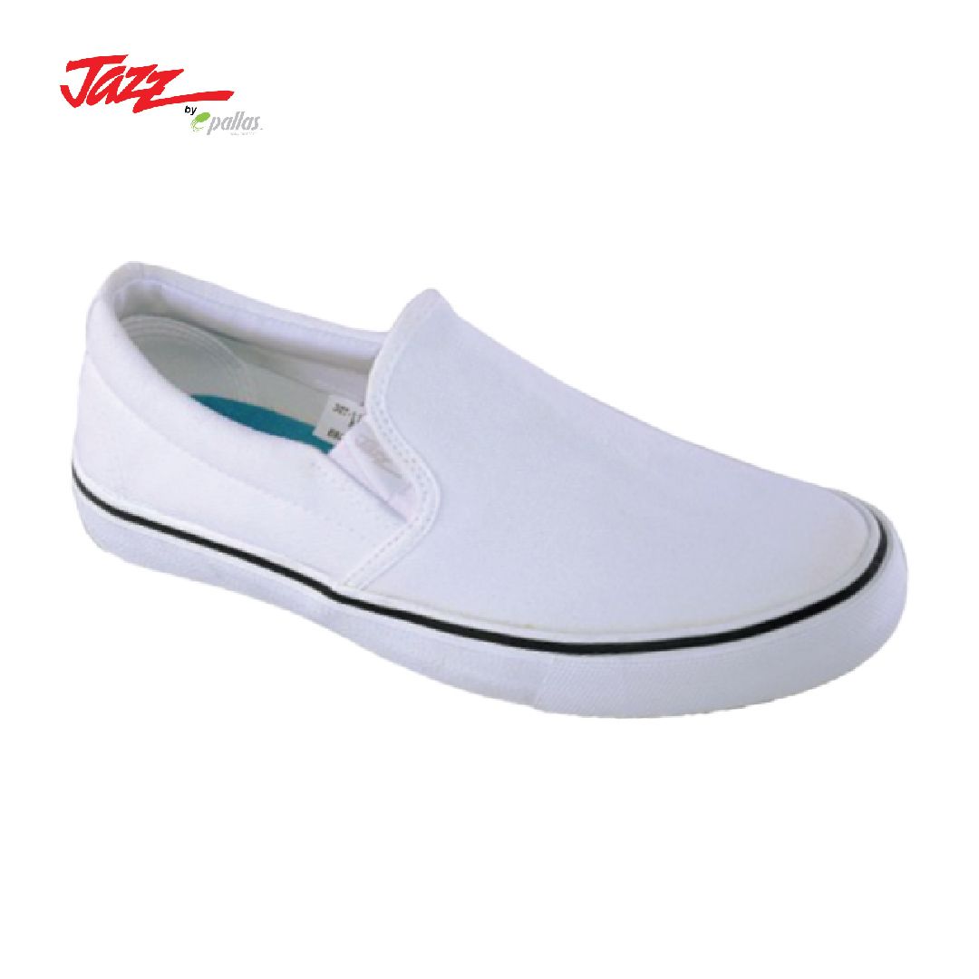 KIDS SLIP-ON SCHOOL SHOE (307-1112-W)(ME.PX)