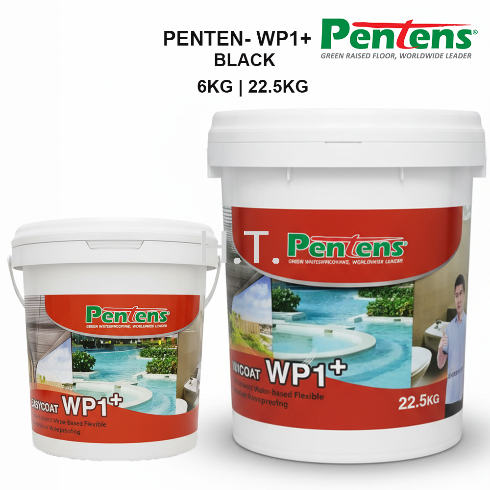 PENTENS WP 1+ GREEN WATERPROOFING – ECO-FRIENDLY PU WATERPROOF COATING ROOF, BALCONY & WALL PROTECTION 6KG | 22.5KG