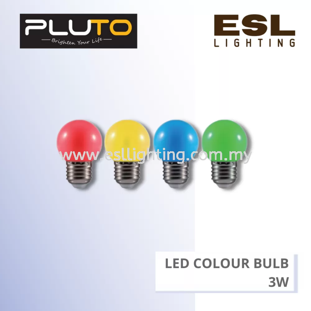 PLUTO LED Colour Bulb E27 3W