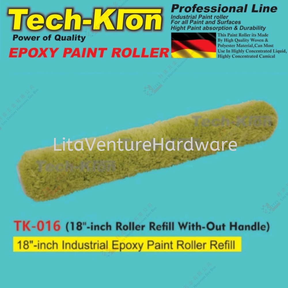 TECH KLON BRAND 18'' ROLLER REFILL - TK016
