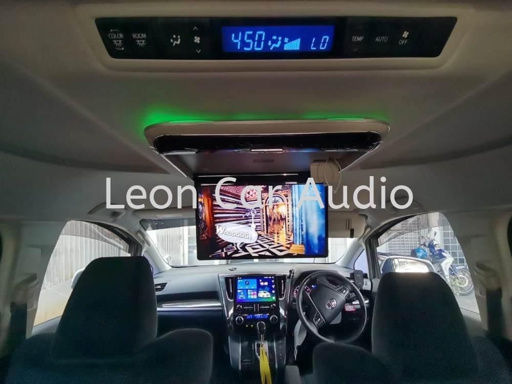 Toyota Vellfire Alphard agh30 14" fhd hdmi usb mp4 roof led monitor