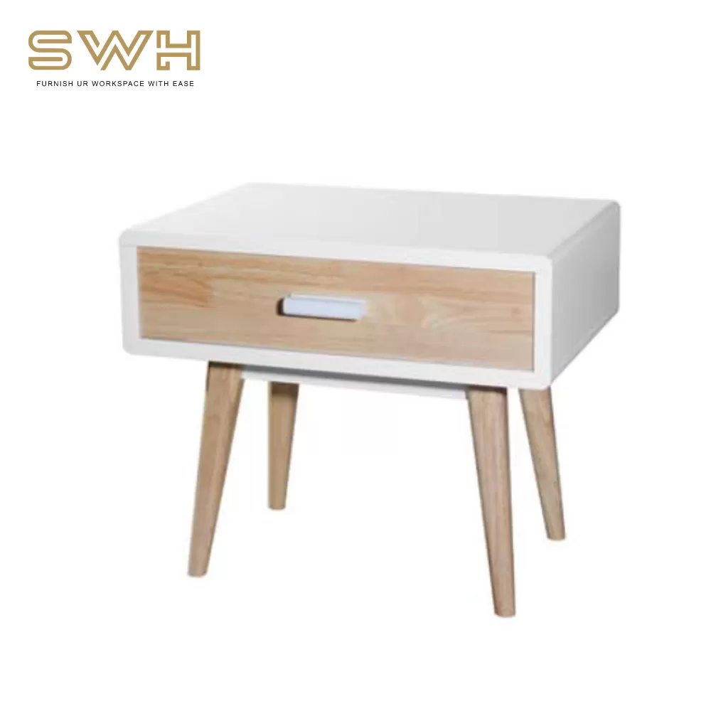 WILLOW Solid Wood (W) BedSide Table Cabinet | Bedroom Furniture Store
