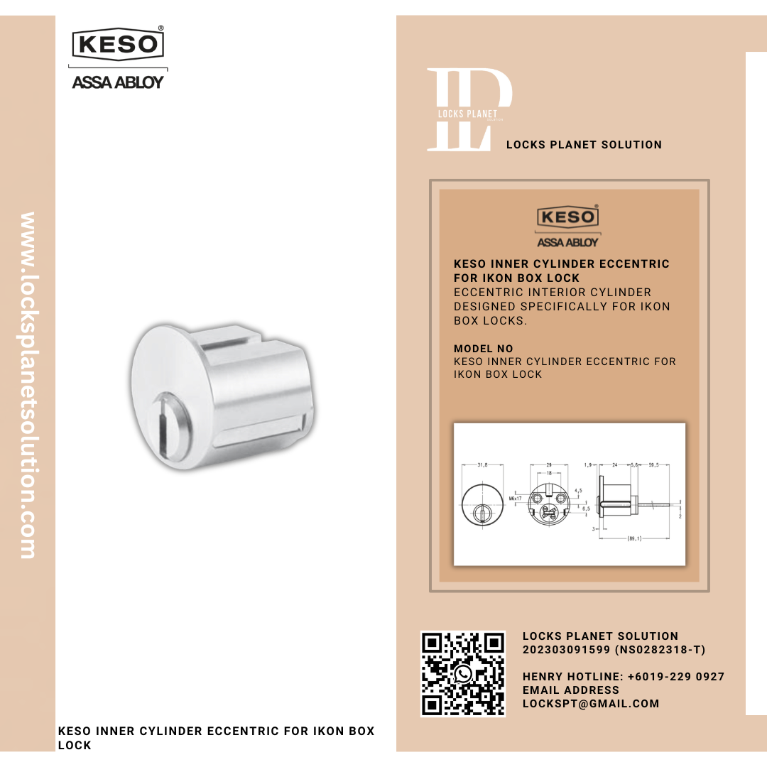 KESO INNER CYLINDER ECCENTRIC FOR IKON BOX LOCK