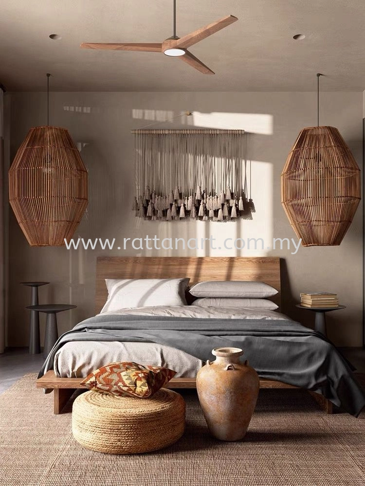 GLEN. RATTAN PENDANT LIGHT