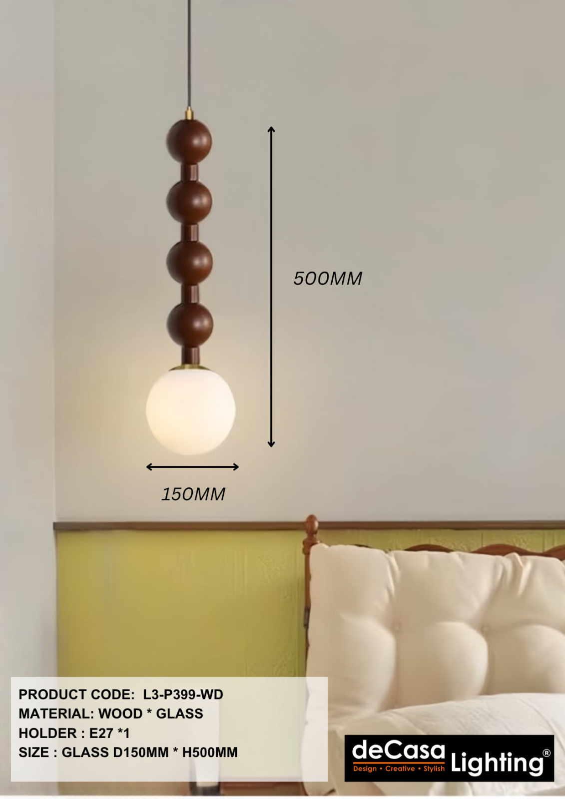SINGLE PENDANT LIGHT (P399)