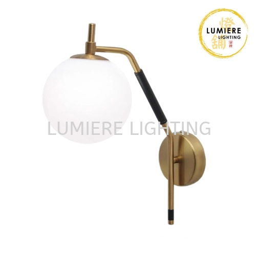 Simplicity Globe Glass Wall Light