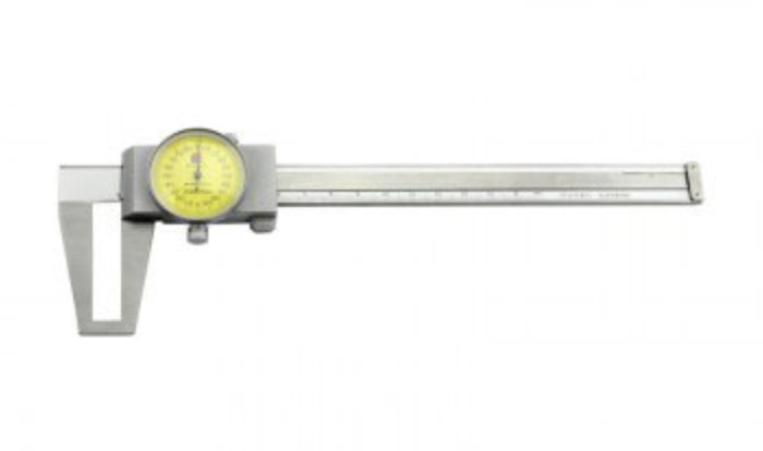 GUANGLU Dial-type flat-head external groove caliper
