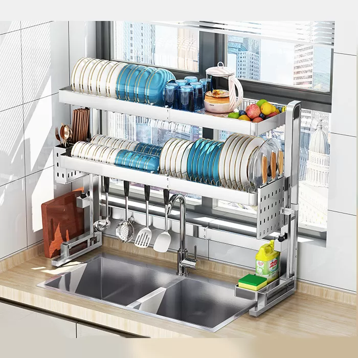 M008D-2SS | Double Layer Dish Rack