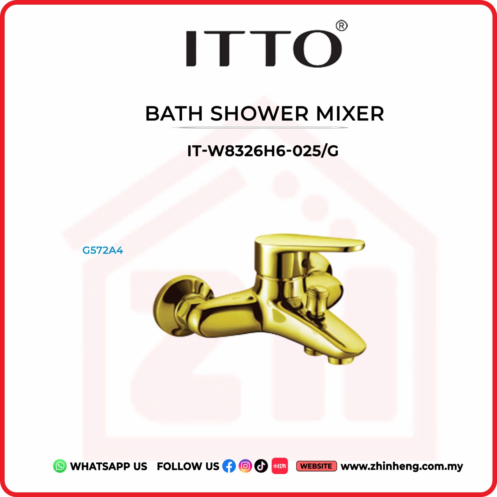 ITTO BATH SHOWER MIXER  IT-W8326H6-025/G