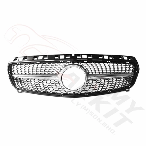 MERCEDES BENZ A CLASS W176 DIAMOND GRILLE SILVER CHROME