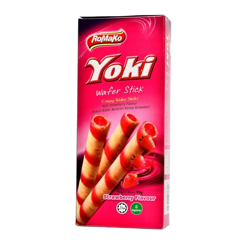Yoki Wafer Stick 90g - Strawberry Flavour
