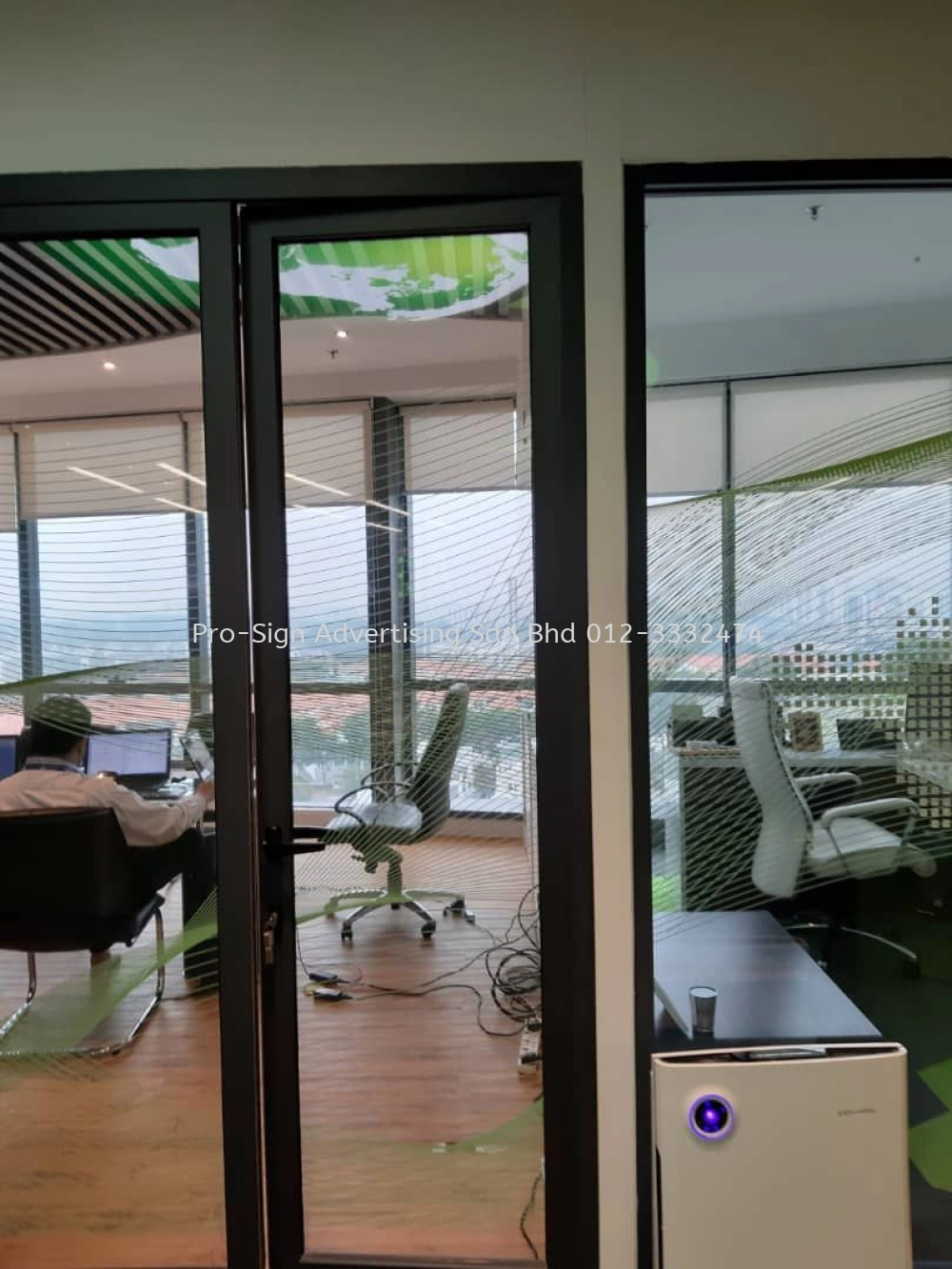 OFFICE GLASS 3 LAYER PRINTING STICKER