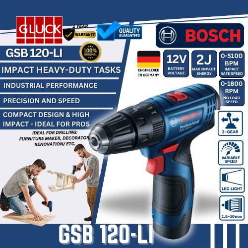 GSB120 BOSCH MACHINE Cordless Drill GSB120-LI GSB 120 DRILL 12V GEN2 bosch