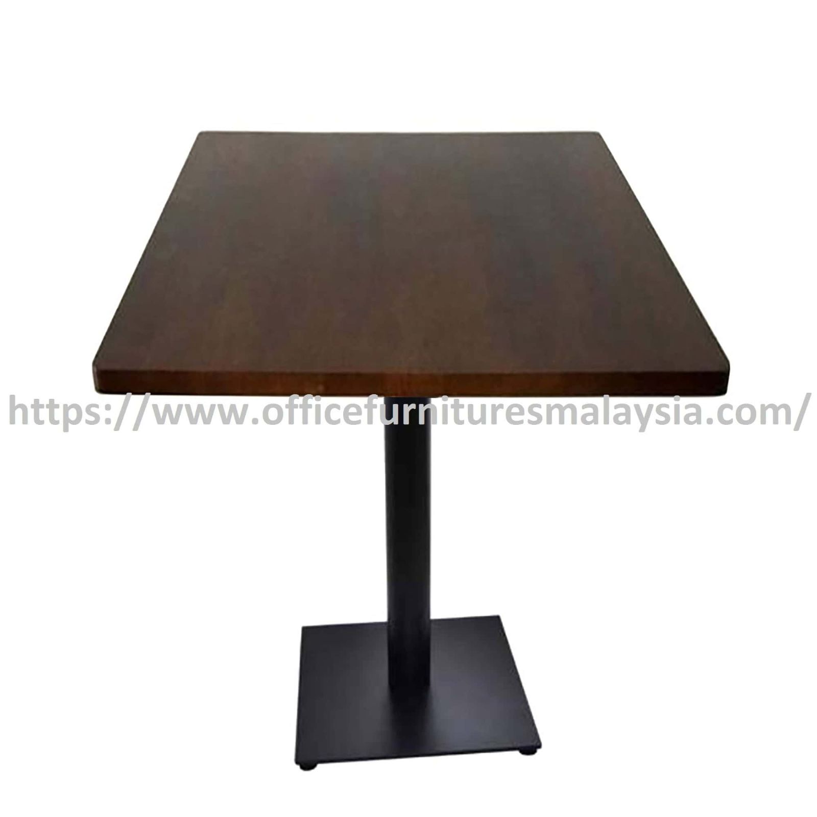2.5ft Low Rubber-Wood Square Table with Mild Steel Leg OFSM14R7575LS