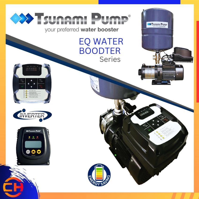 TSUNAMI PUMP EQ WATER BOOSTER SERIES | EQ SMART DRIVE FOR WATER BOOSTER PUMP & EQ INVERTER (  CMH4 - 40T - EQ [PT18] / CMH4 - 601 - EQ [PT18] / CMH12 - 25T - EQ [PT18] )
