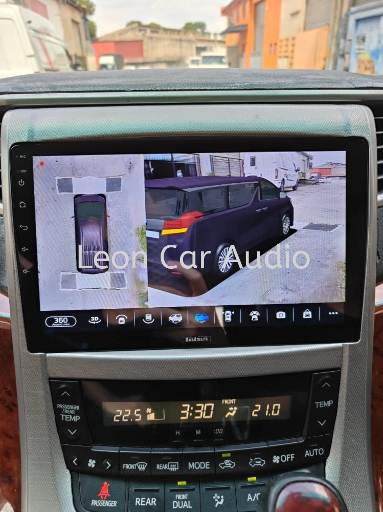 Leon Toyota Vellfire Alphard anh20 OEM 10" android wifi gps 360 camera player
