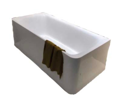 VK-A12039 Free Standing Acrylic Bathtub – Modern White Bathtub (1500mm / 1700mm) | Premium Freestanding Bath Tub