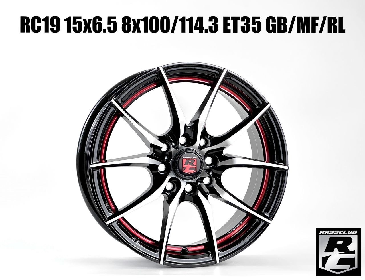 Raysclub RC19 15X7JJ ET35 PCD8X100/114.3 GB/MF/RL