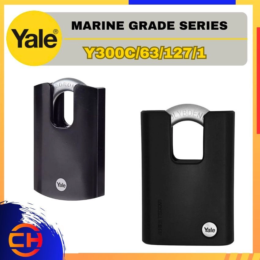 YALE MARINE GRADE SERIES Y300C/63/127/1 MOLYBDENUM STEEL PADLOCK 