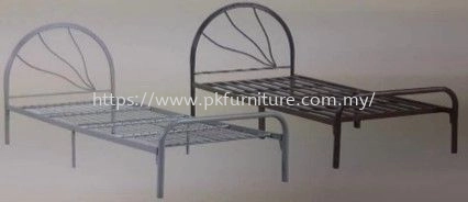 Hostel Furniture - MSB-12-32M-T2 - Single Metal Bed Frame (32mm)