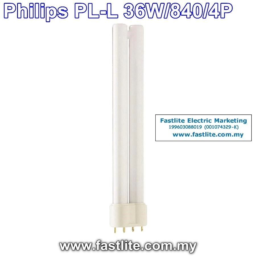 Philips Master PL-L/4Pin L 36w 840 Cool White 2G11 Tube Kuala Lumpur (KL),  Malaysia, Selangor, Pandan Indah Supplier, Suppliers, Supply, Supplies |  Fastlite Electric Marketing