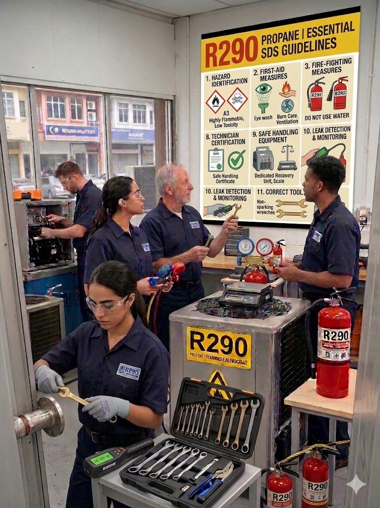 R290 industrial safety practices